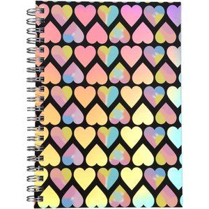 *3/$15* Rainbow Heart & Silver Metallic Notebook